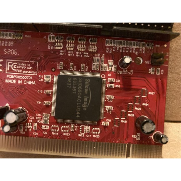 Silicon Image IDE RAID Controller, SIL 0680 ACLU 144, 6G5387 0637 USED - Picture 2 of 6